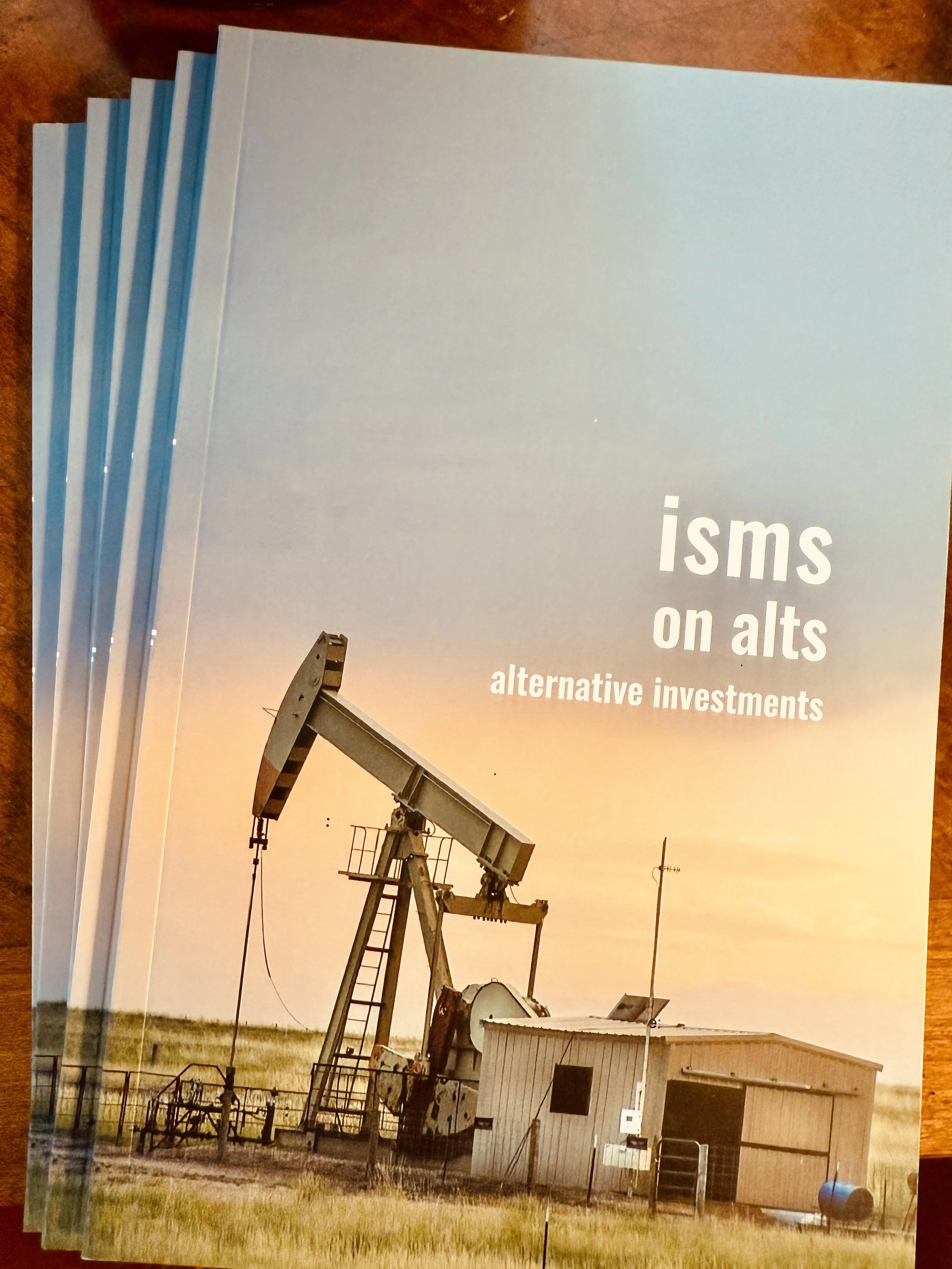 Why We Wrote ISMs on Alts