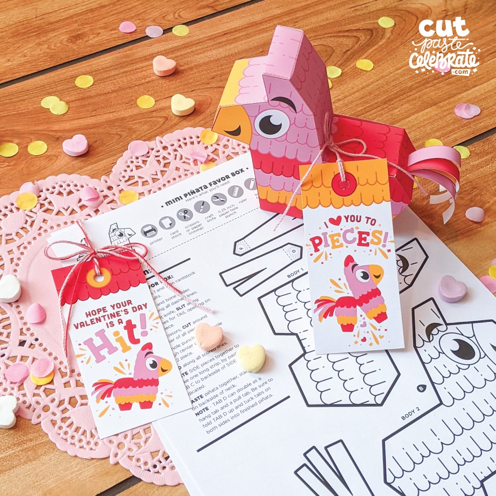 Printable Mini Piñata Gift Card Box (Copy)