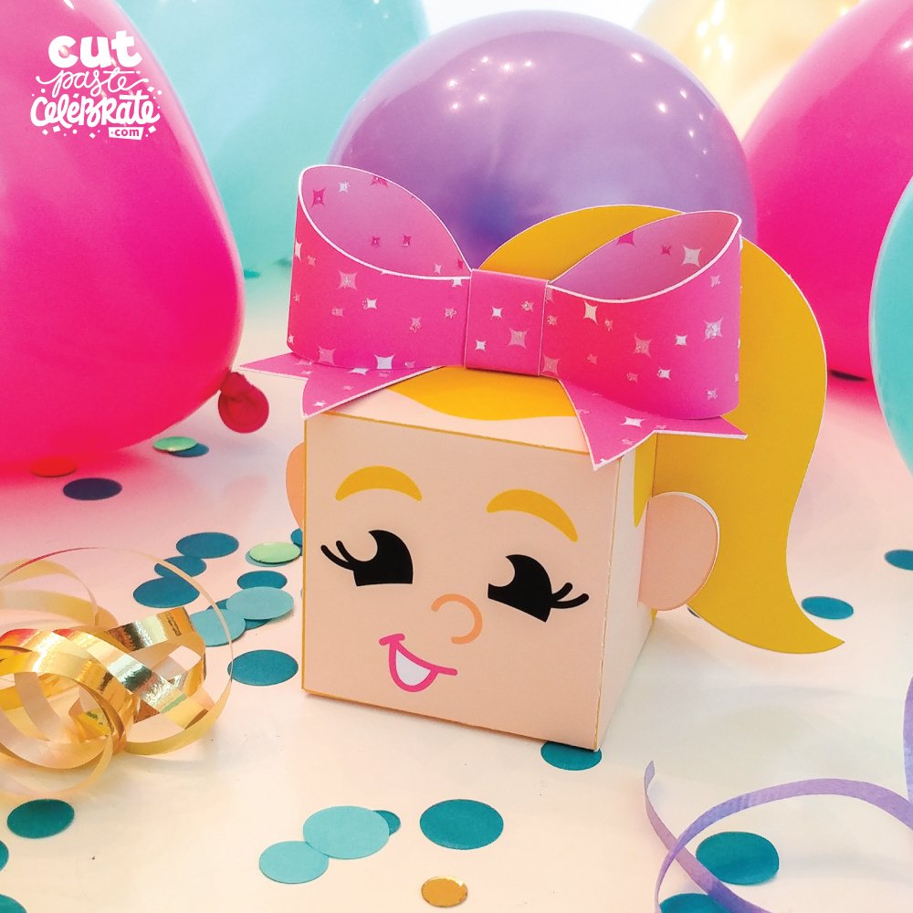 Printable JoJo Siwa Favor Boxes