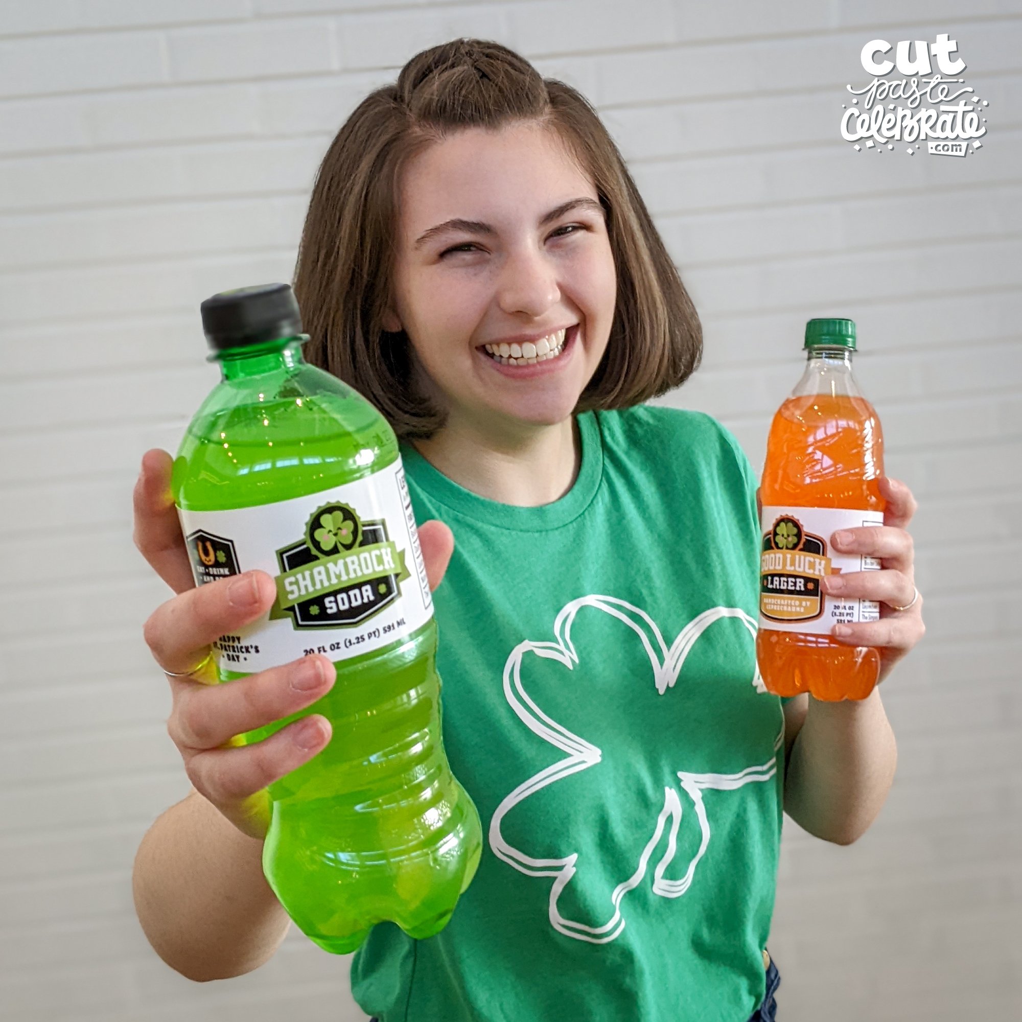 Find your favorite drink and make it festive with our printable St. Patrick's Day drink labels.