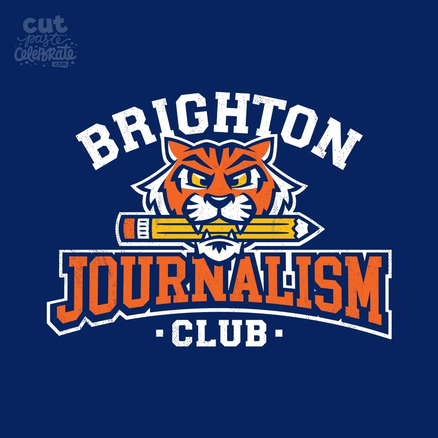 When your daughter is the President of her school's Journalism Club, she &quot;hires&quot; you to design their new logo. Swipe to get a glimpse at our design process from sketch to final logo.

@bhs.thebengalbite
#LogoDesign #DesignProcess