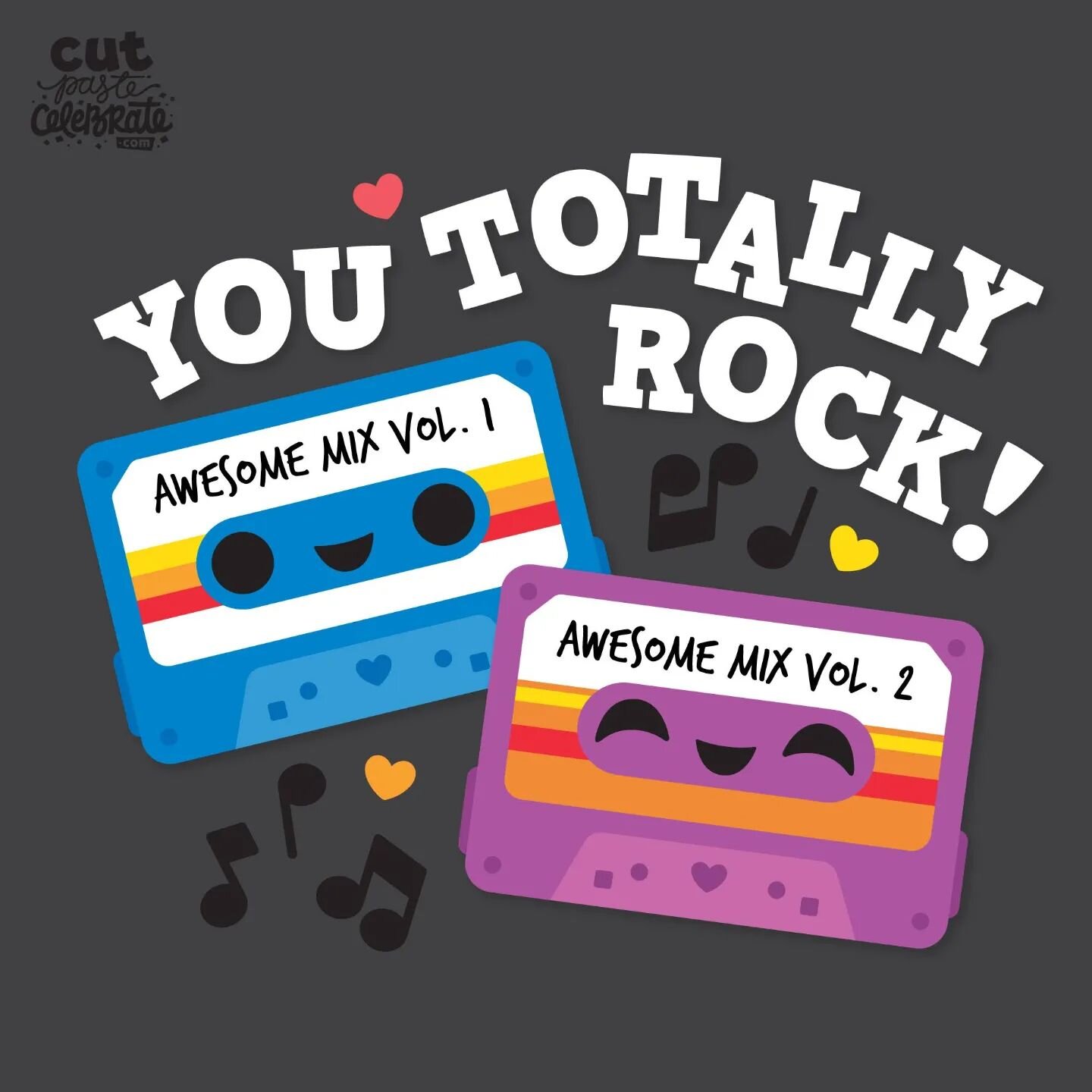 Whether you are a kid of the 80s or a Guardian of the Galaxy, you are sure to love my latest SVG Cut Files! Download now for only $1.99.

#AwesomeMixTape #SVGcutFile #CutPasteCelebrate