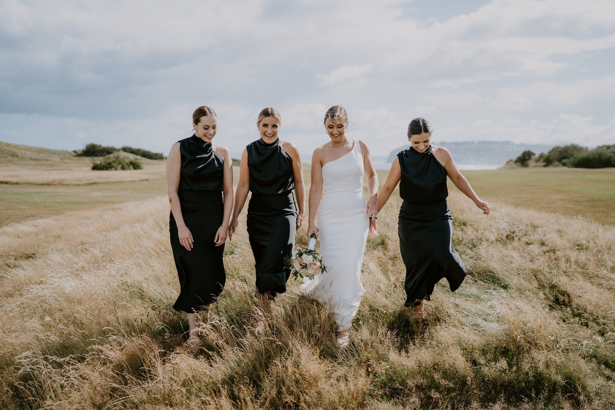The Bride Squad.

We adore that Bridget changed up the flowers for the bridesmaids and instead gifted  adorable bags the girl held. An item the can treasure forever. 

Selecting your bridal party isn't always an easy decision, as we want to share our
