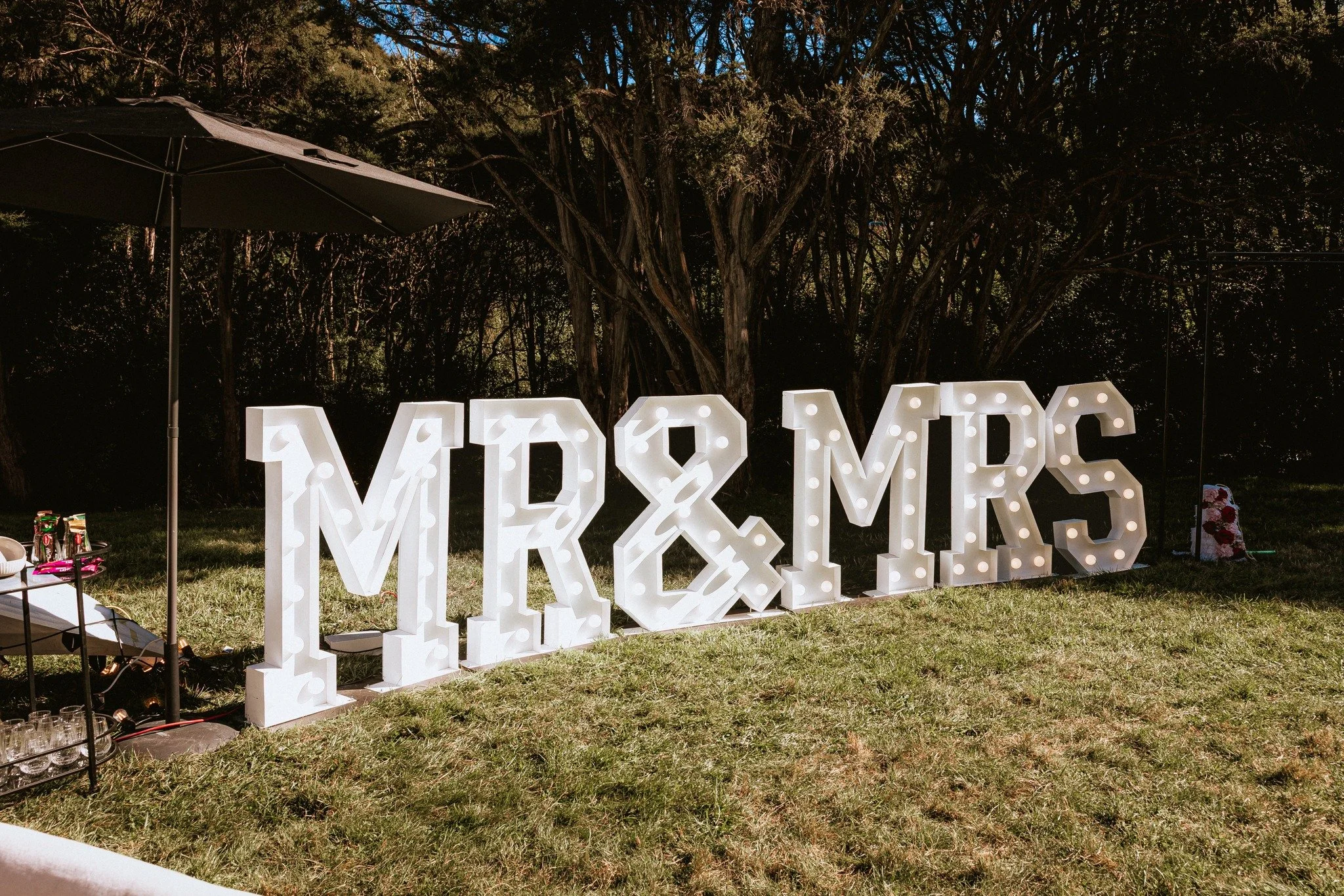 Say it in lights.

Our MR &amp; MRS marquee letters bring instant celebration energy, perfect for lawns, dance floors or photo ops. Delivery + set-up available.

https://www.nichollsandco.com/shop/lighting-and-signs

Shot by @georgiedaniellphotograph