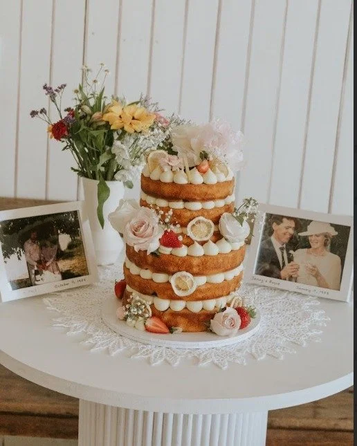 We absolutly adore this cake from @bakedandraised 
Here's an idea, do the cake cutting right after the ceremony, then have the caterer pre-slice and pass mini portions with bubbles. Great daylight photos + Grandma doesn’t miss it.
https://www