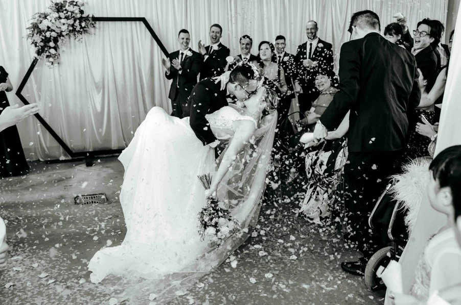 When the confetti flies and the crowd goes wild, this is what pure joy looks like.
The kind of moment we live to create 
https://www.nichollsandco.com/
@hisandherscatering__ - Catering
@erricksvenue - Venue
@mkt_party_hire - Photobooth
@simone_jack