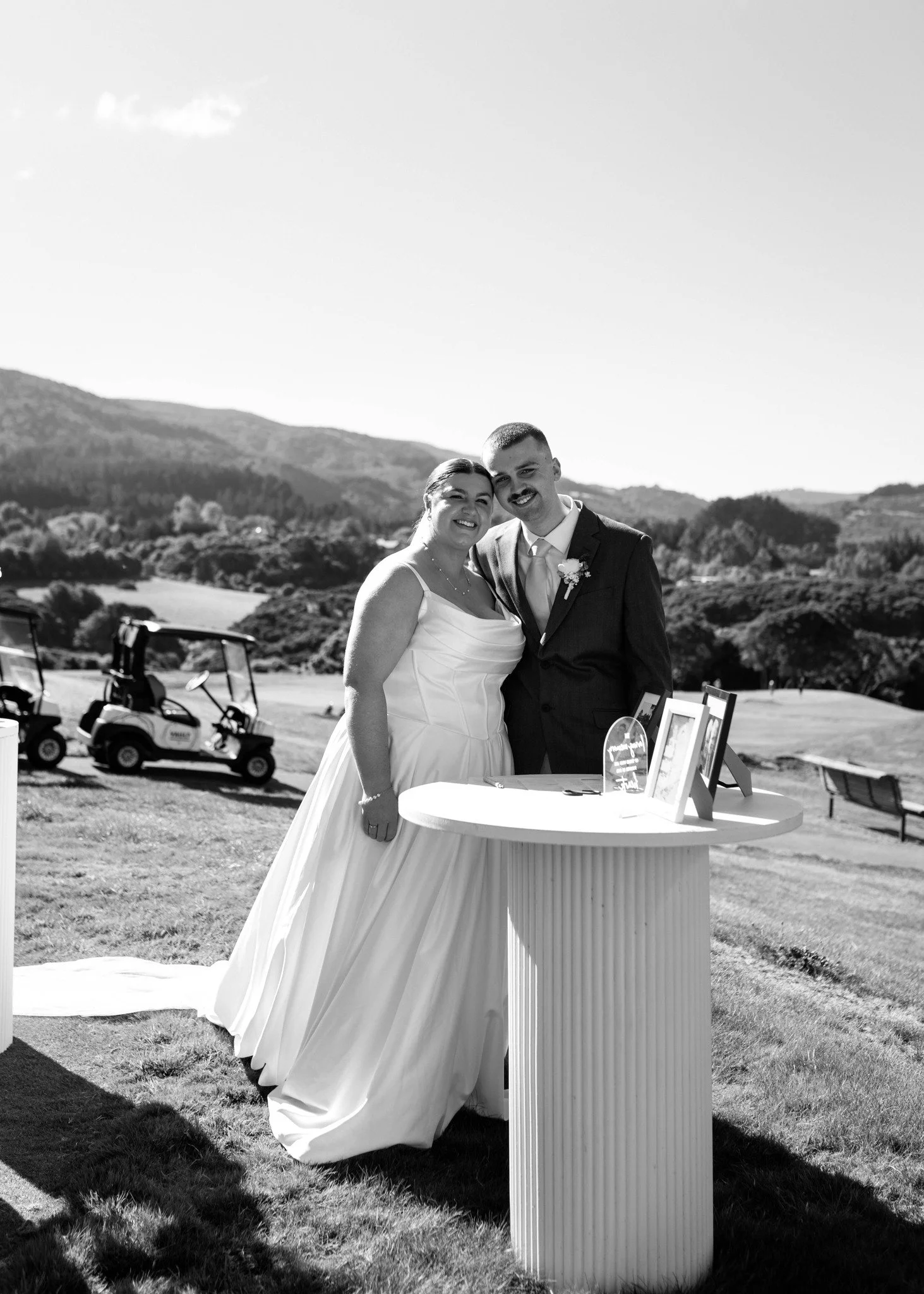 The Lovely A & M smiling away after their beautiful ceremony on a stunning sunny day 🤍 
https://www.nichollsandco.com/