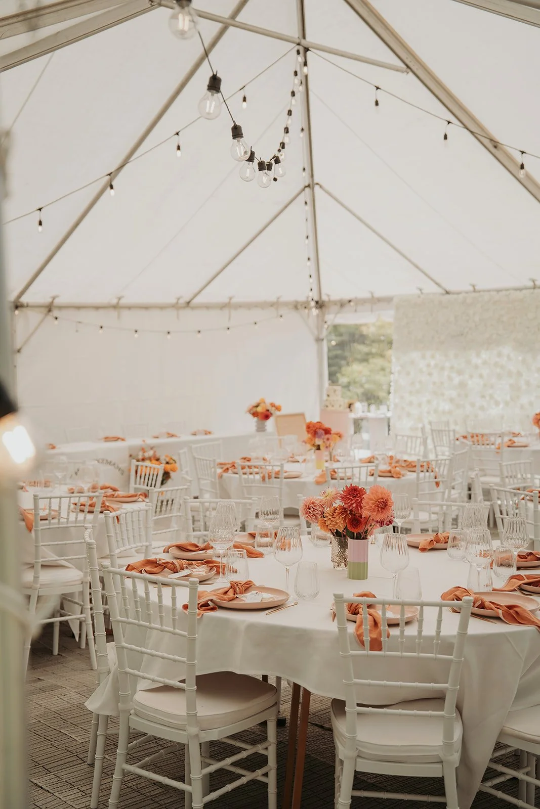 Your wedding should feel like you in every detail.

From the colours on the tables to the florals, the napkins, the lighting above your guests, every little element tells part of your story.

The magic happens when those personal touches come togethe