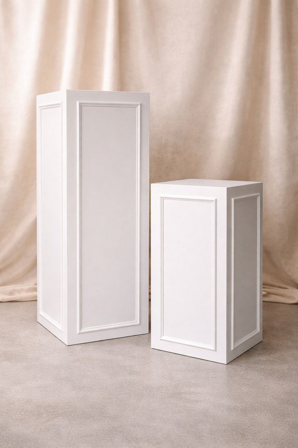 Introducing our newest pieces.
Refined, versatile and designed to elevate every detail.

Our new plinths have arrived.

Crafted in a timeless, panelled finish, they bring a quiet sense of structure and softness to any space. Whether used to frame a c