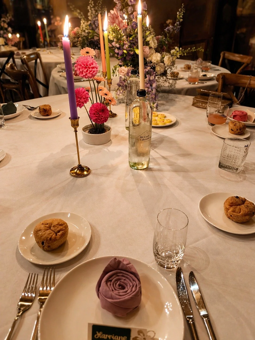 As the light softens, the room begins to glow.

Candlelight, colour, and conversation  creating a space that feels warm, inviting, and effortlessly alive.

Because the magic of a wedding isn&rsquo;t just in the big moments, it&rsquo;s in the way the 