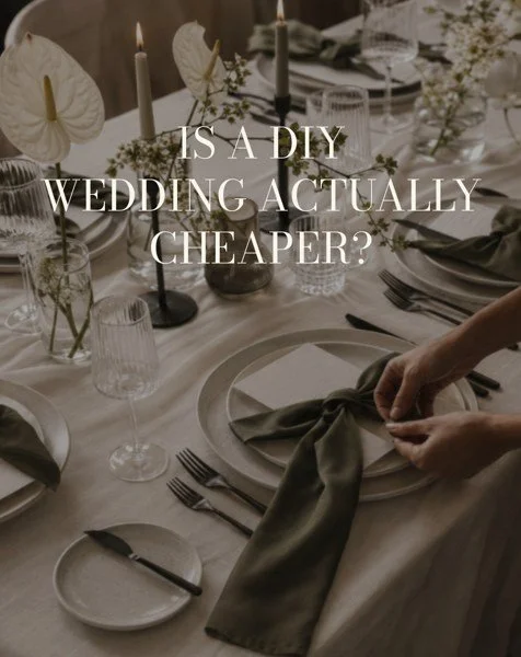Is a DIY wedding actually cheaper?

Sometimes, if you&rsquo;re selective about what you take on.

The cost of DIY isn&rsquo;t only the materials. It&rsquo;s the deliveries, tools, last minute purchases, setup, pack down and the hours spent sourcing, 