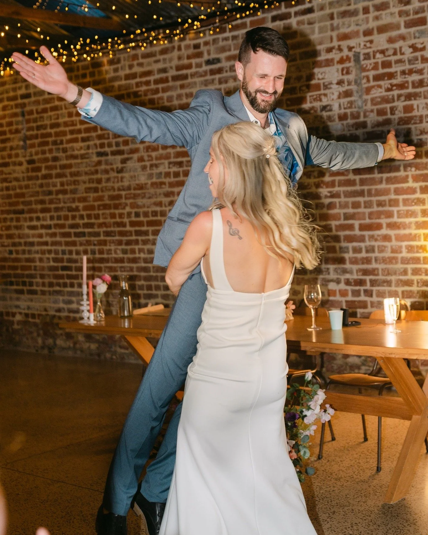 Not everything will go exactly to plan on your wedding day. It just won&rsquo;t.

The music might stop halfway through your first dance. Someone may miss a cue. The weather could change at the last minute.

Go with it. Laugh and keep dancing. Those u
