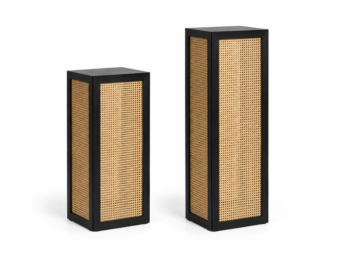 Noir Rattan Plinths