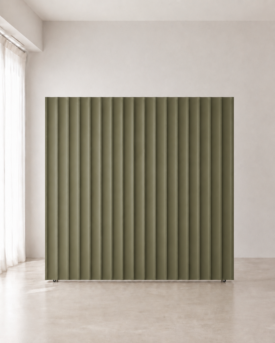 Ribbed Scalloped Wall
