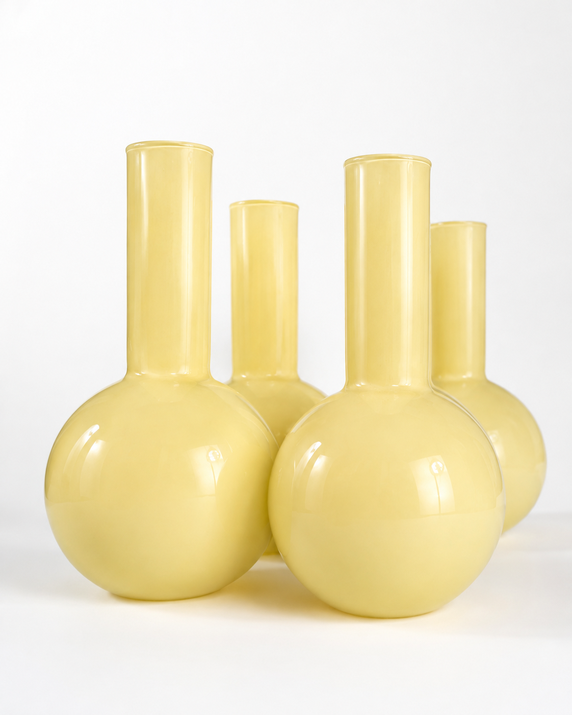 Butter Yellow Bud Vases