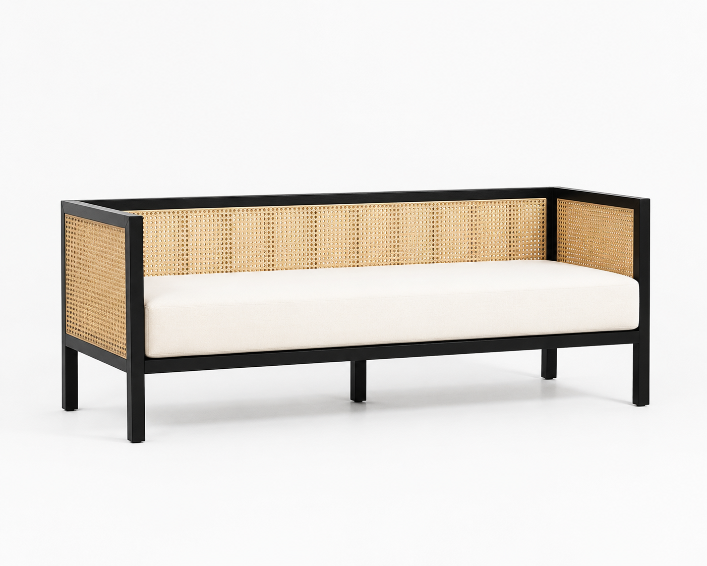 Noir Rattan Sofa