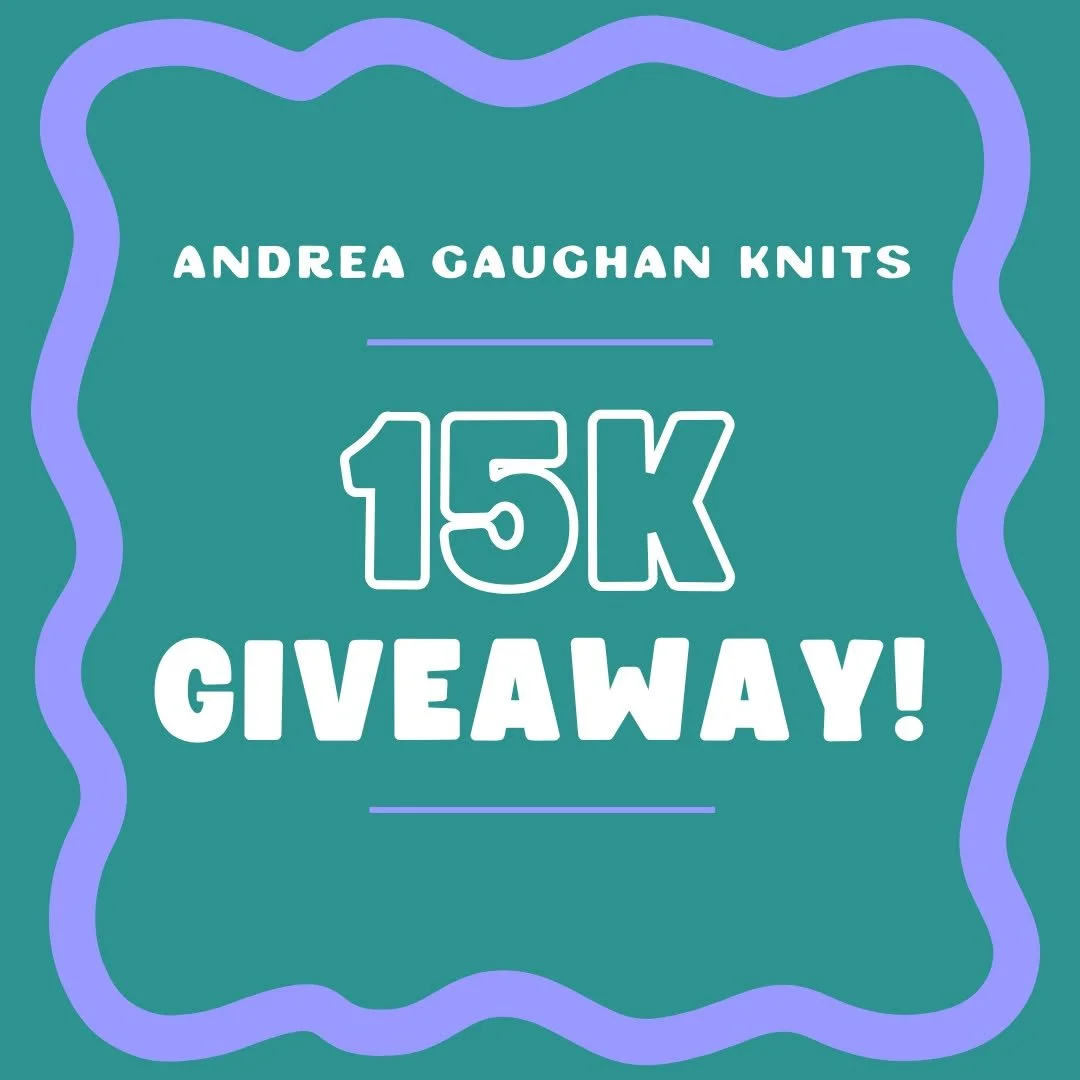 To celebrate reaching 15k followers here on IG, I'm having a giveaway of 15 free knitting patterns!

I will select five winners, and each winner will get three free download codes for any of my published knitting patterns! They are welcome to use all