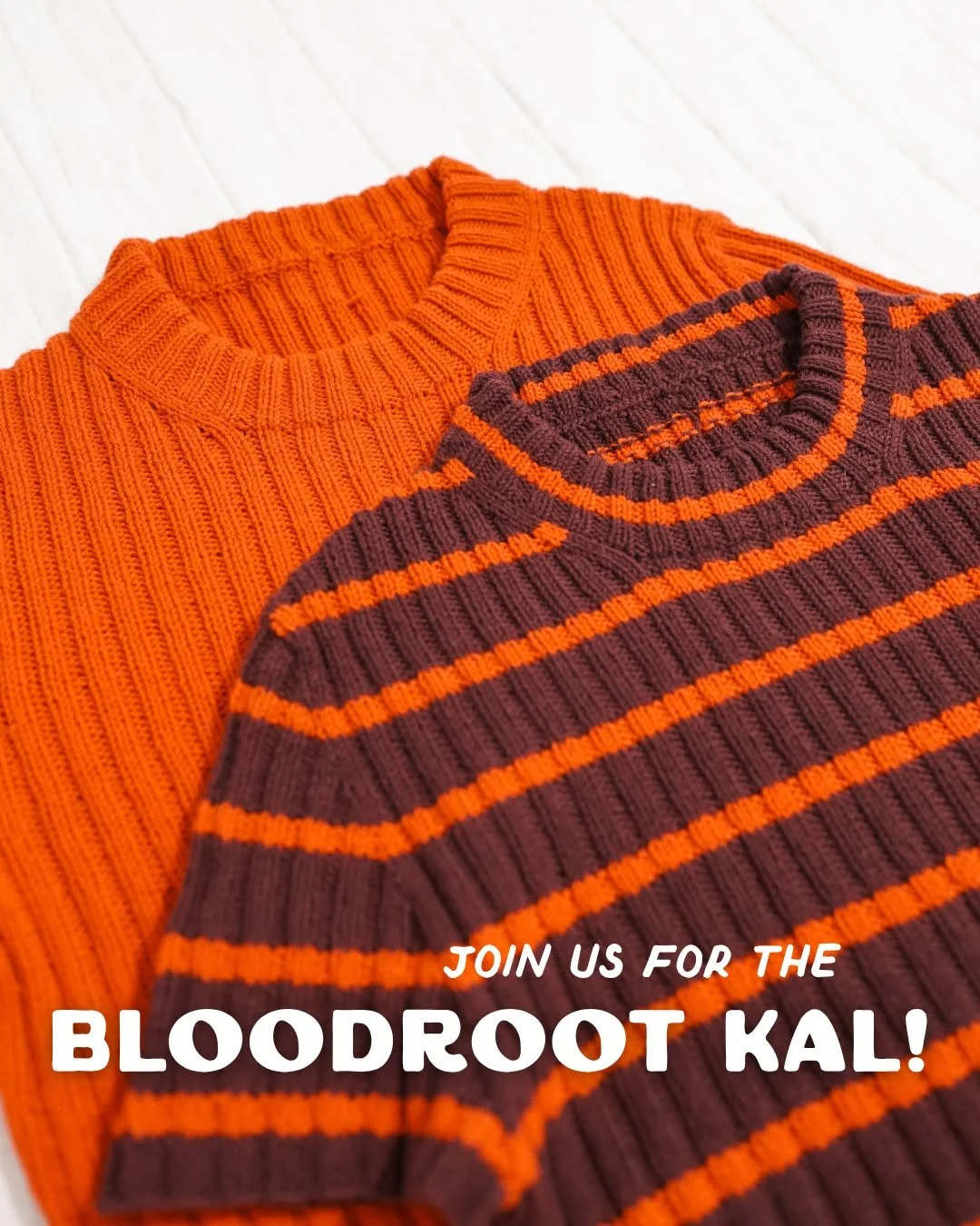 I hope you'll join us for the upcoming Bloodroot KAL!!! 🤗

My first two samples of Bloodroot Tee were so fun to knit that I'm planning on making a third version during the KAL - so I'll be knitting right alongside you all 💕

I tried to include all 