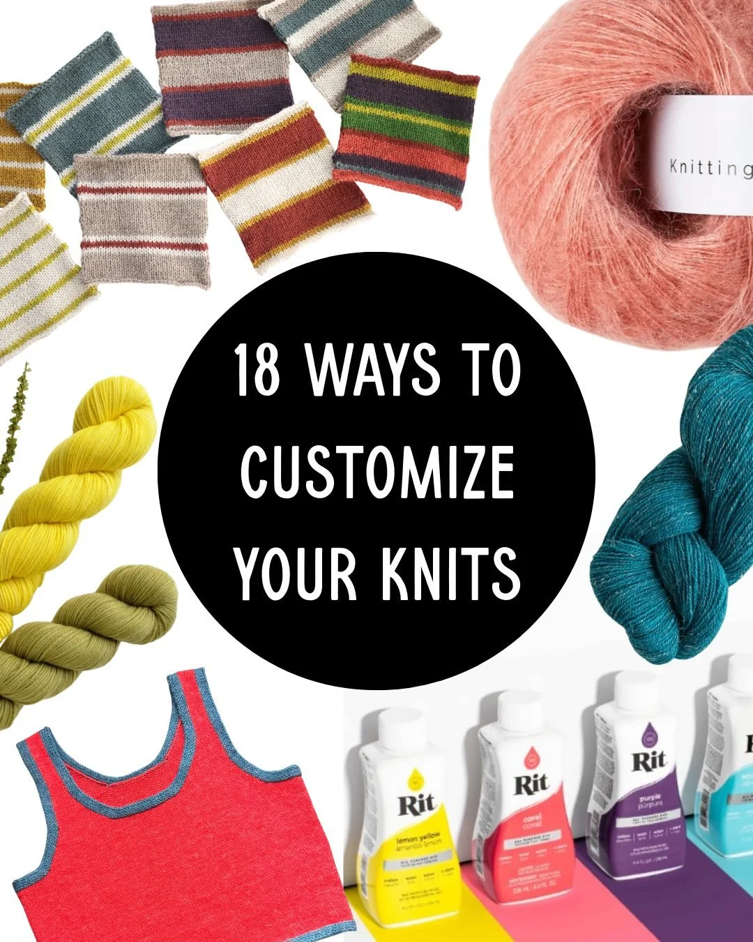 One of the wonderful things about knitting is how many ways there are to customize your projects! Here is a collection of ideas for modifying handknits - you can save it for a time you might need inspo in the future! 🫶

Now I didn&rsquo;t intend thi