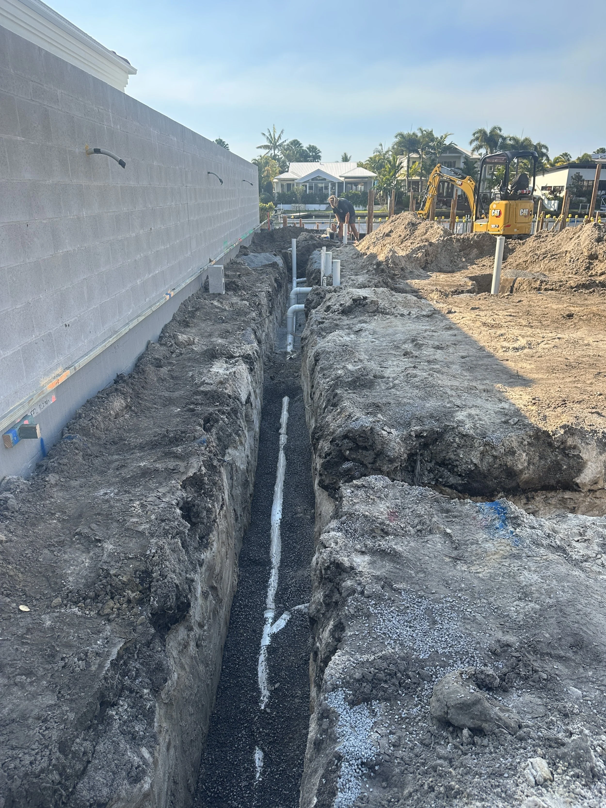 In Ground Sewer For Our Shorehaven Project With St Andrews Constructions