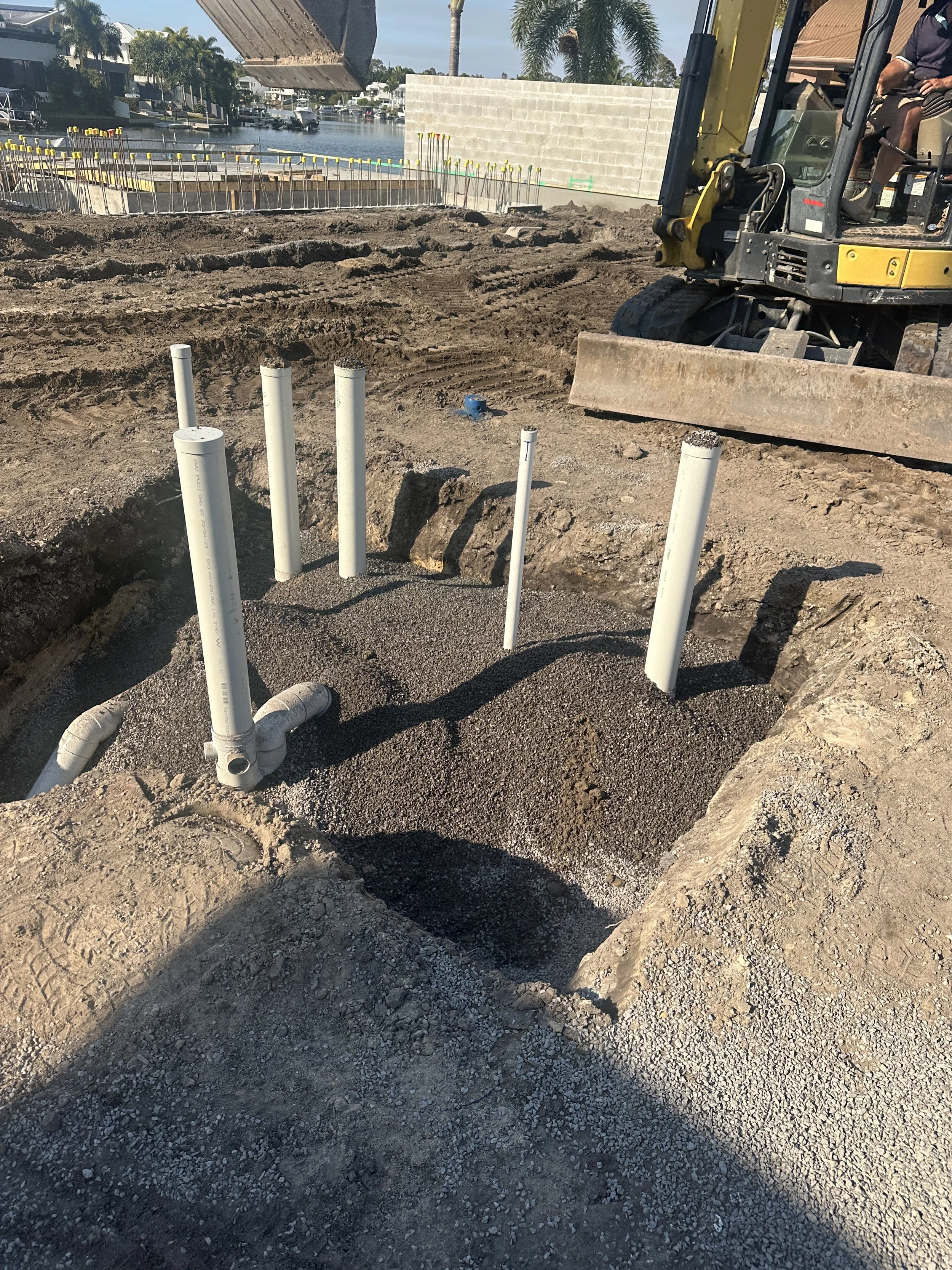 In Ground Sewer Bathroom For Our Shorehaven Project With St Andrews Constructions