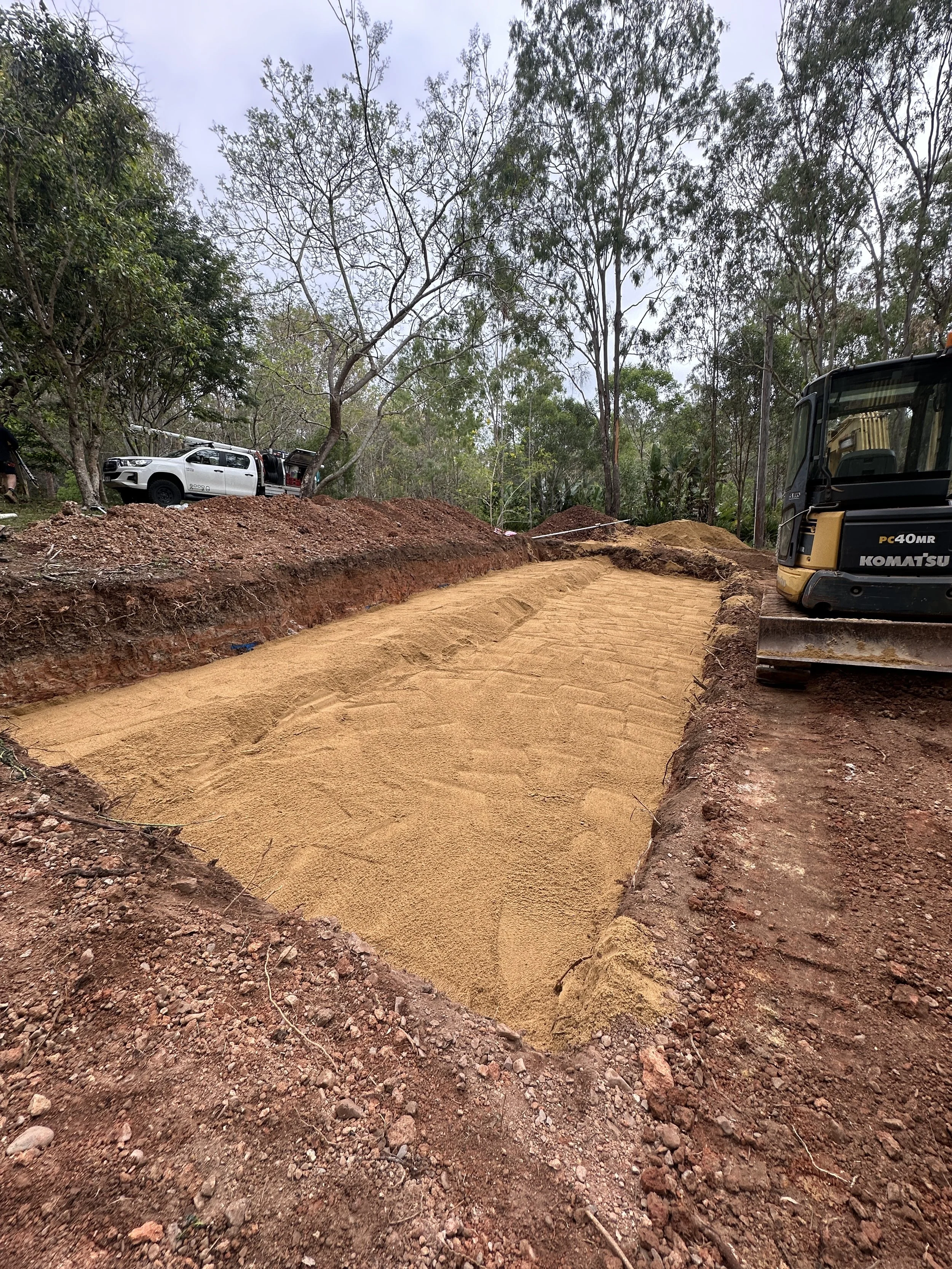 AES Septic System Upgrade For A Property In Kenilworth - Sand Layer