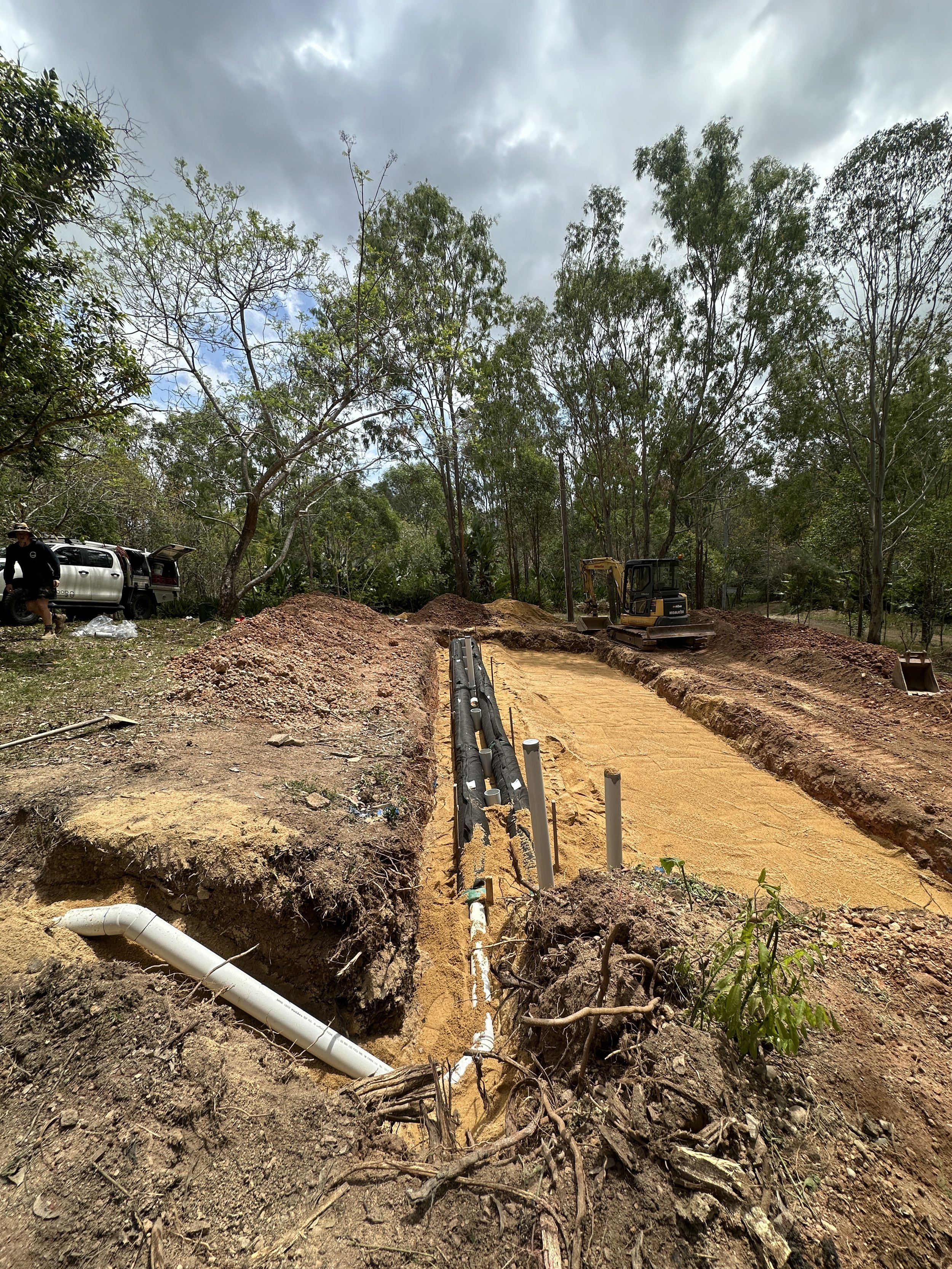 AES Septic System Upgrade For A Property In Kenilworth - Complete Job Ready For Council Inspection And Backfill