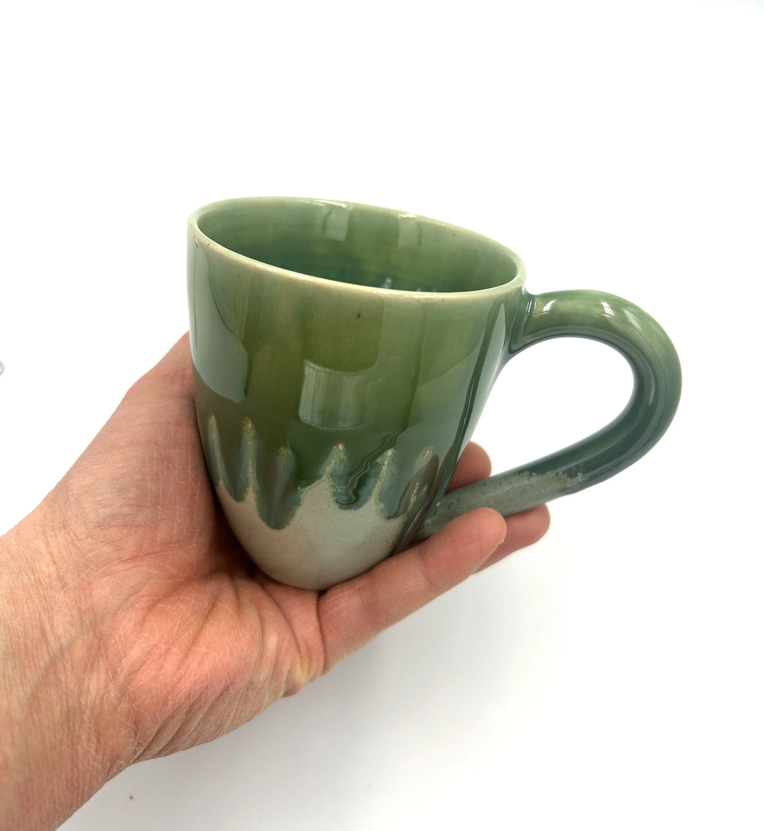 Handmade Ceramic Mug - Green Jade