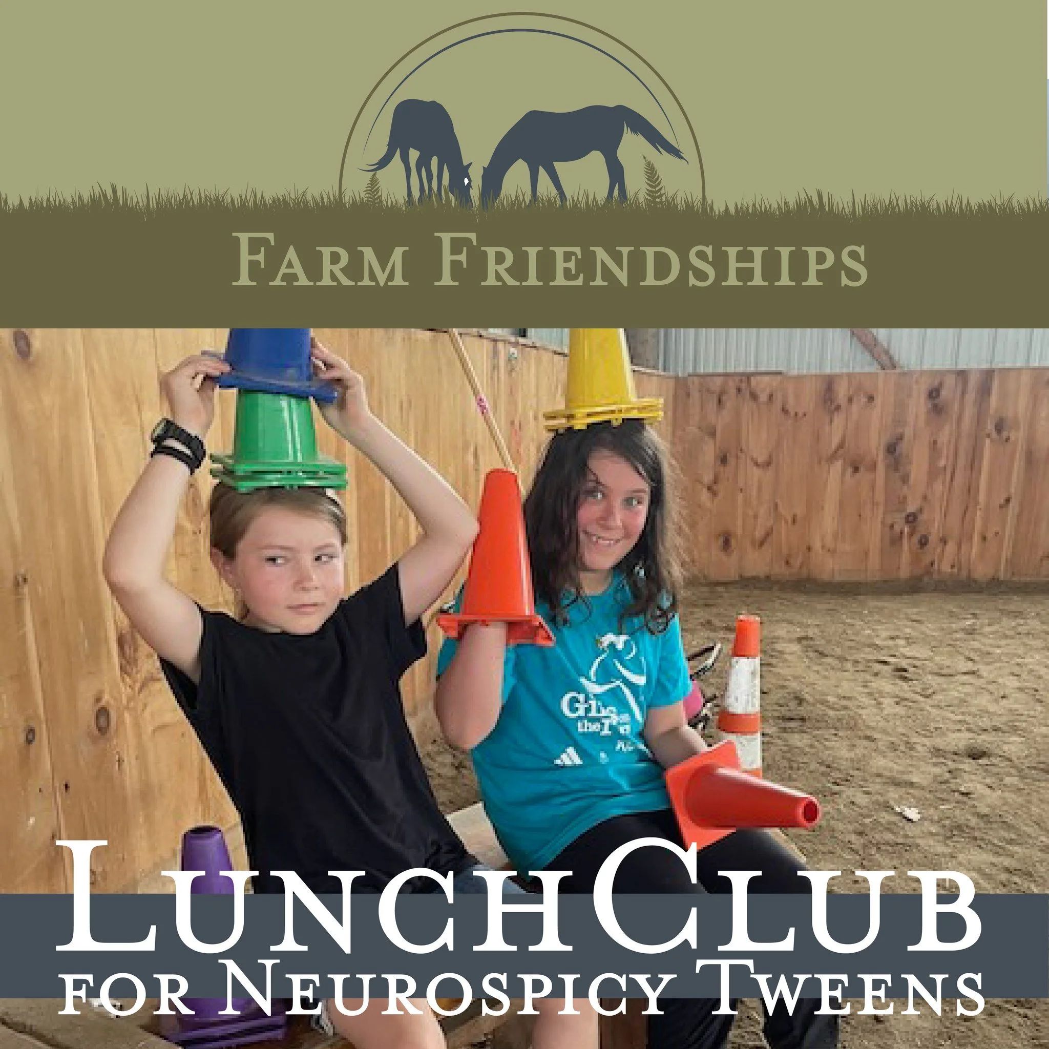 Horses are authentic partners who take us as we are. They offer safe, real-time feedback on how we show up in the world. For neurospicy kids (ages 10-13) navigating social challenges, this small group offers a supportive space to build genuine friend