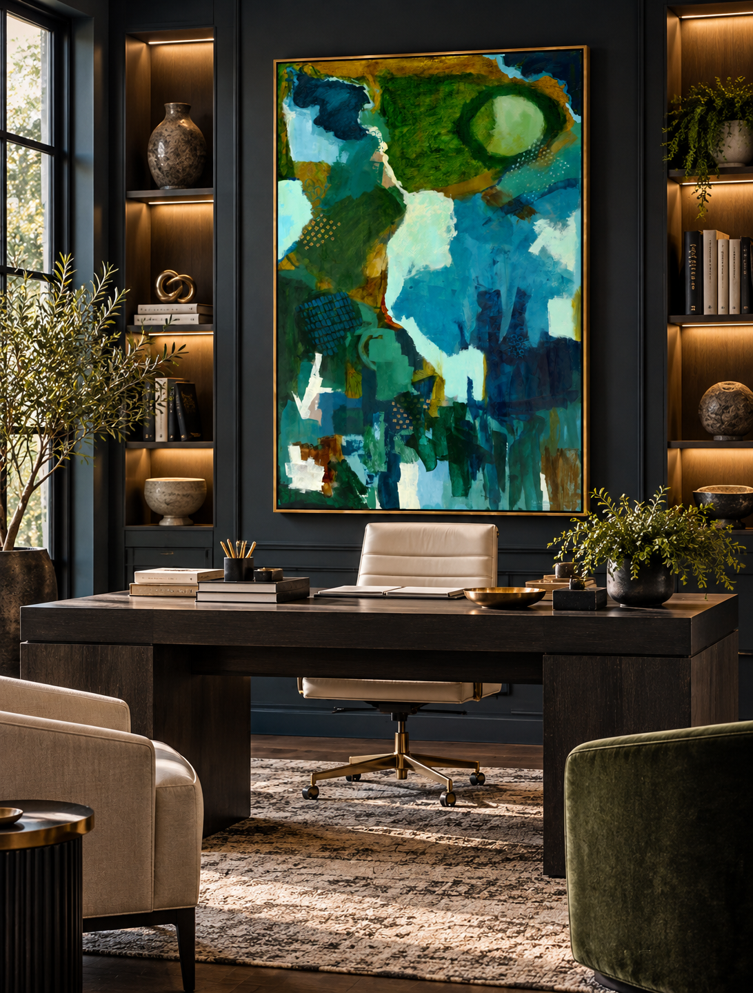 Moody Modern Office with Abstract Art.png