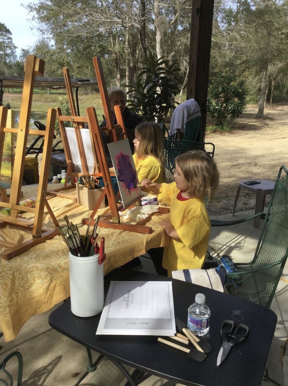 Grandkids Painting at Camp.jpeg