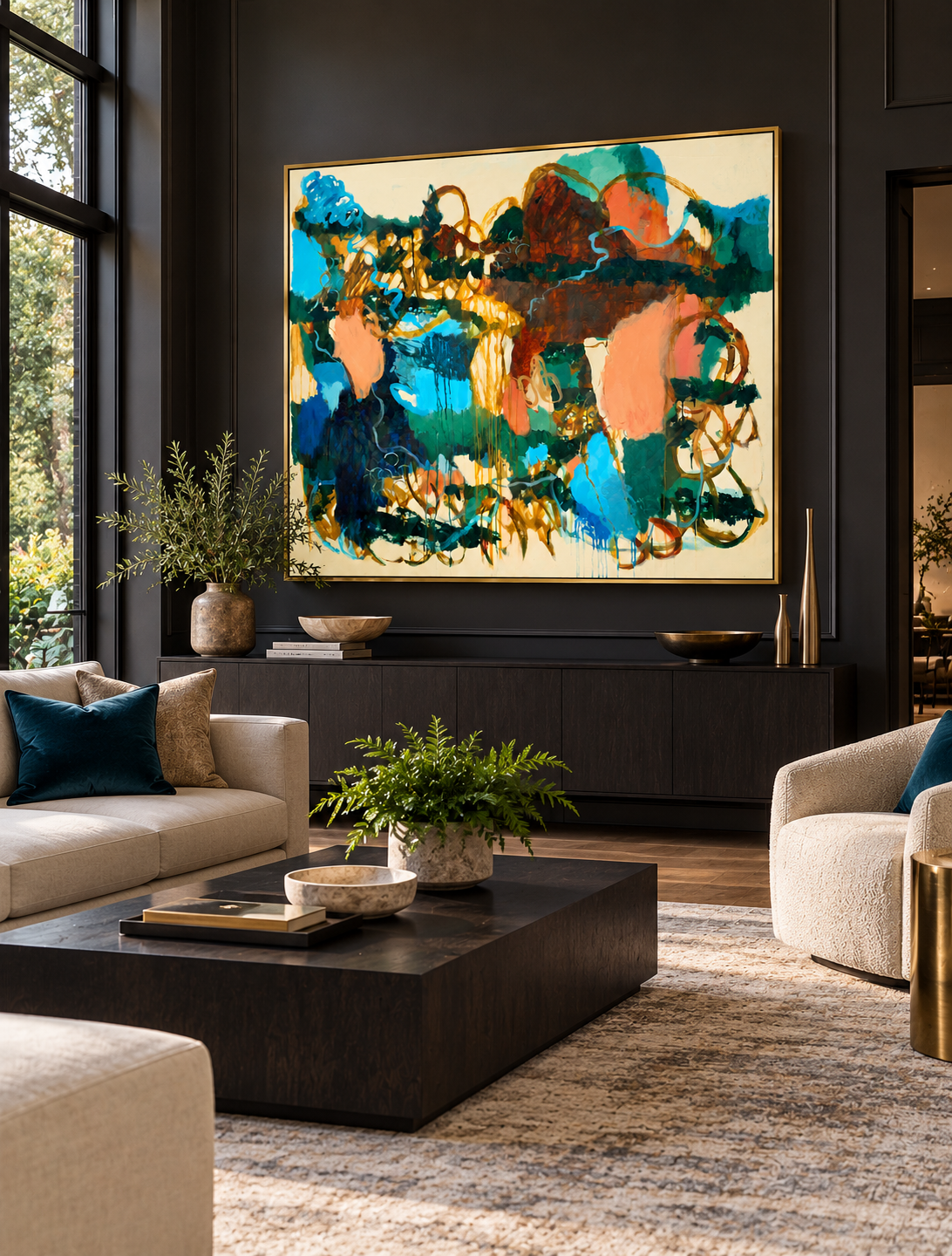 Gallery Living Room with Vibrant Abstract Art.png