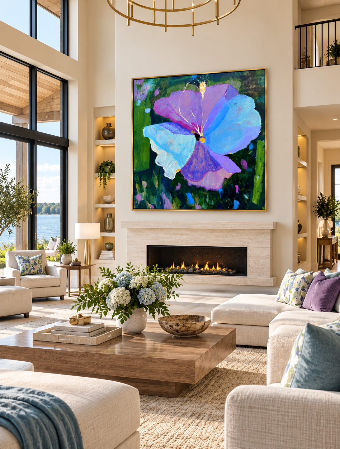 Luxurious Living Room with Floral Masterpiece.png