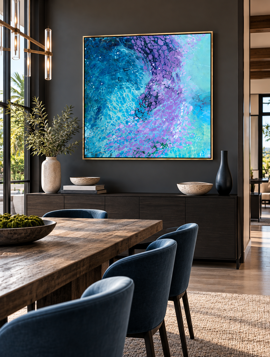 Moody Modern Dining with Abstract Art.png