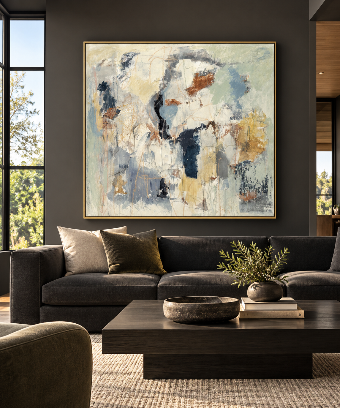 Moody Charcoal Living Room with Abstract Art.png