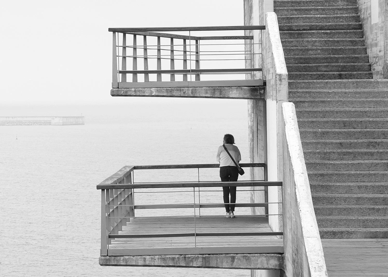 League 1 Mono Print 3rd Place - Lone Observation - Alan Pollock