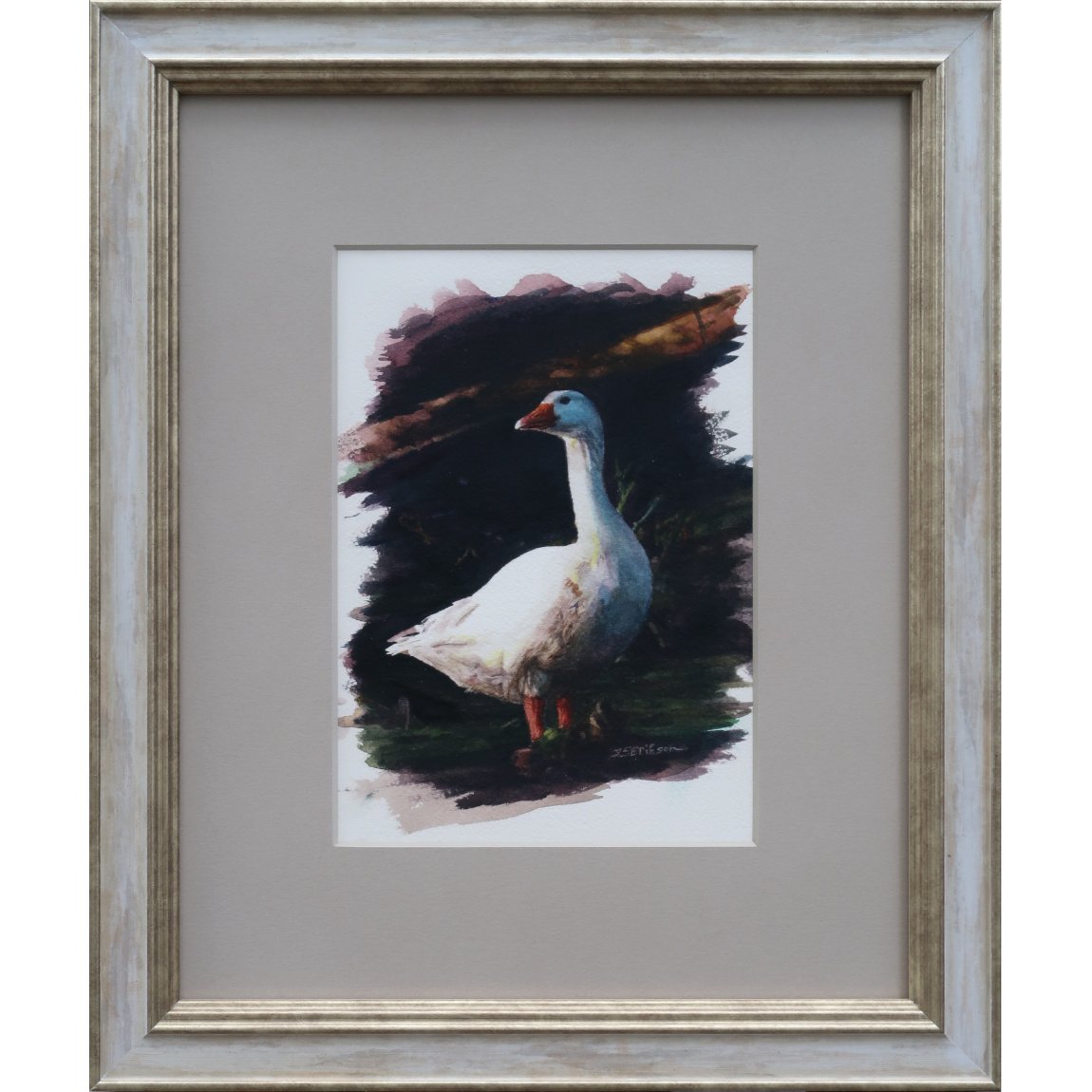 Goose Under a Ray of Light (Original), raamitud.jpeg