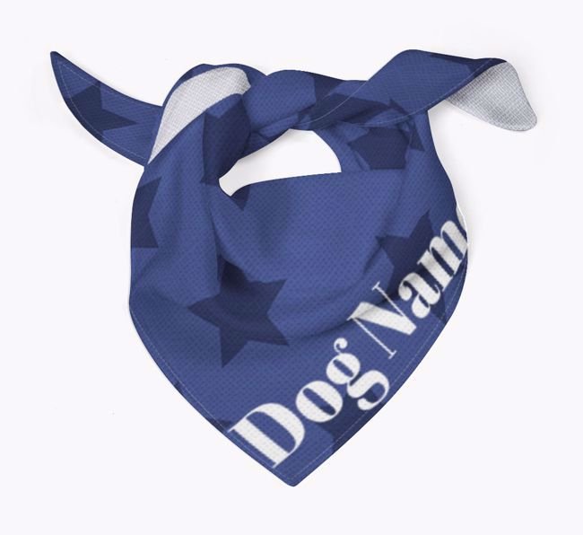 'Star Pattern' - Personalized Dog Bandana