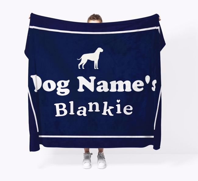 'Dog's Blankie' - Personalized Dog Throw Blanket