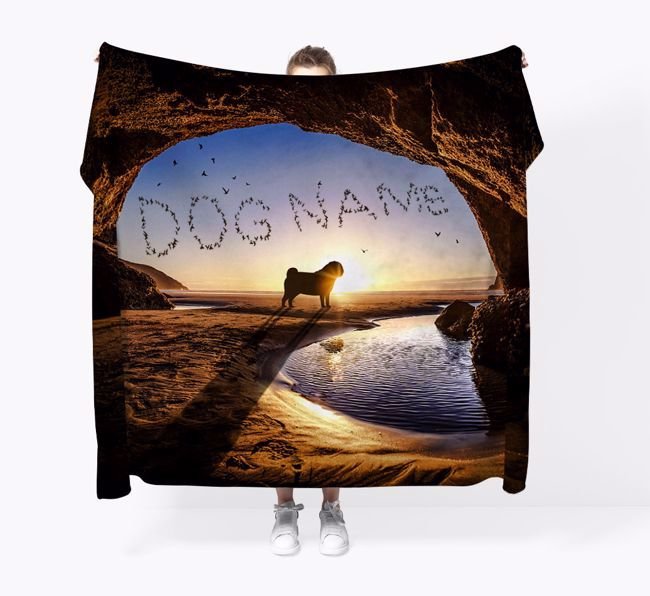 'Cave Birds' - Personalized Dog Throw Blanket