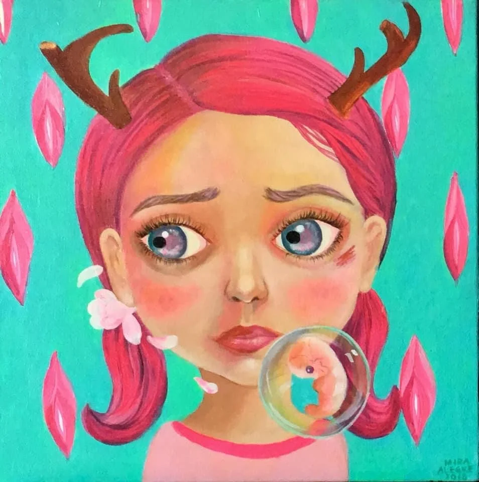 The Sister I Never Had SOLD
30 x 30 cm acrylic on canvas