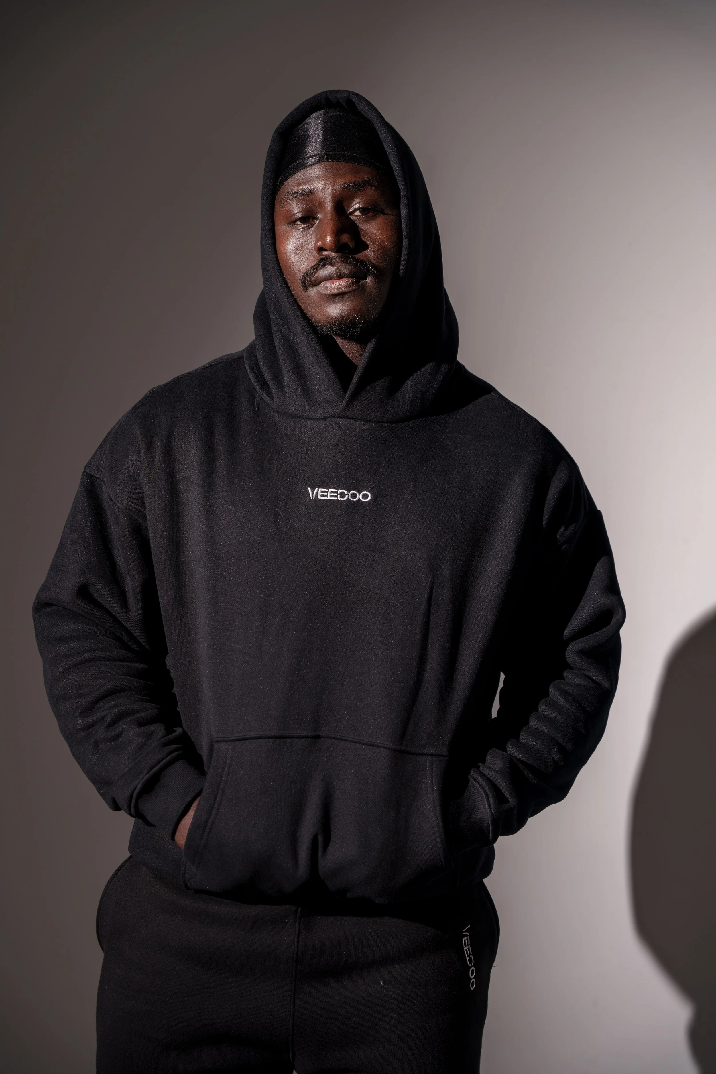 MOGADISHU Unisex Hoodie Top - Black