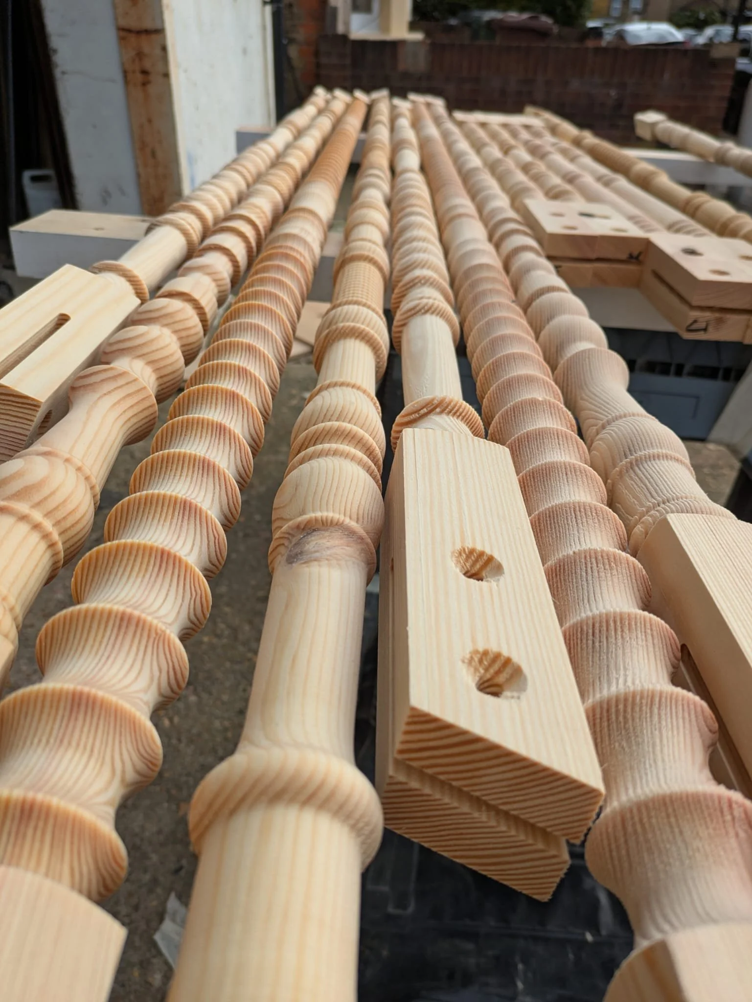 Bespoke art installation banisters