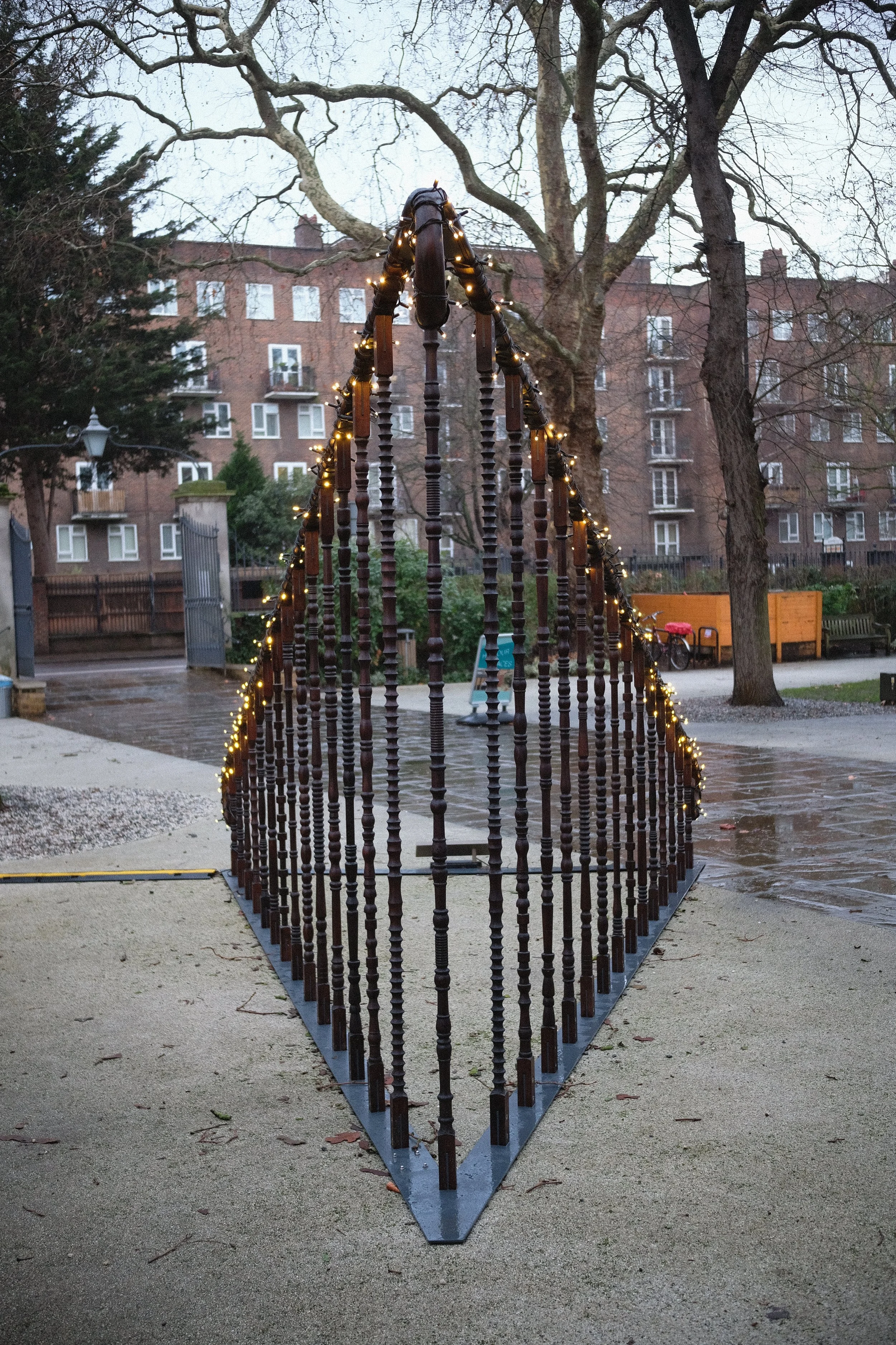 Christmas Banister at the Museum of the Home