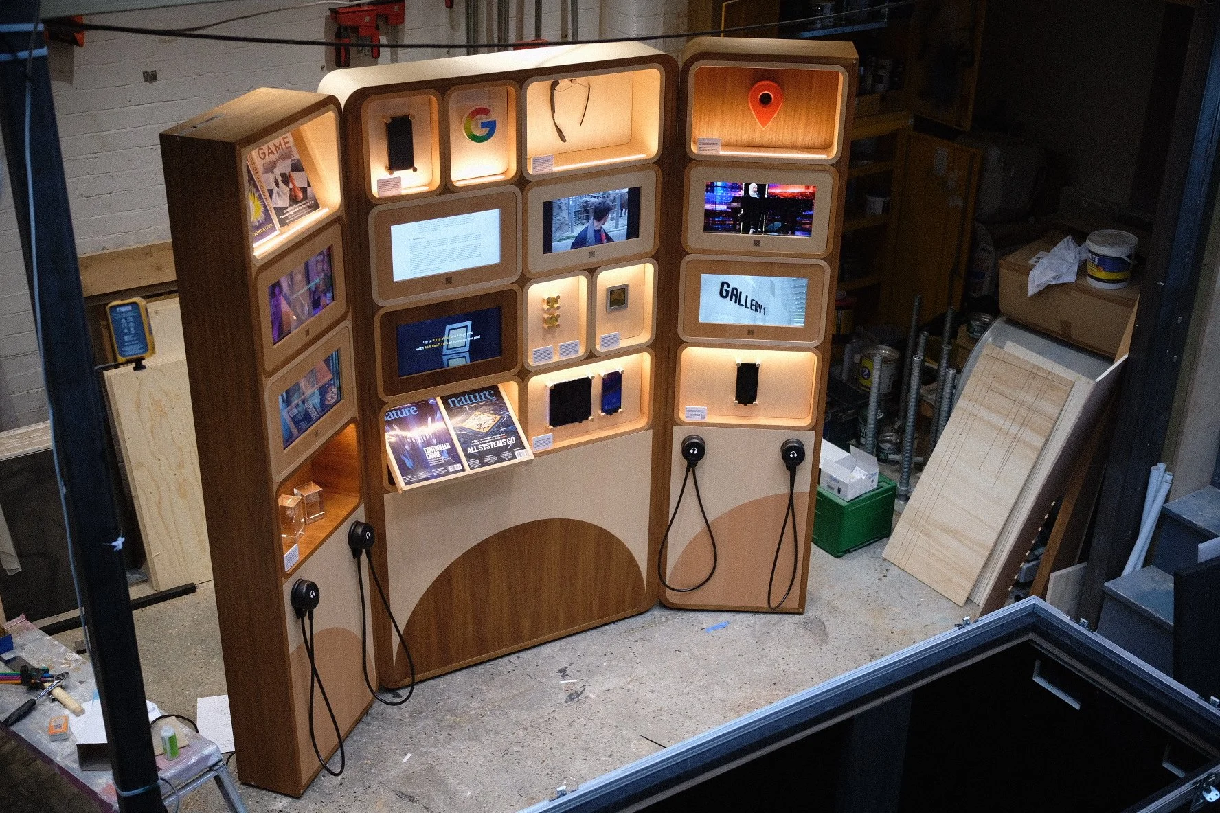 Curiosity Cabinet for Google in the workshop
