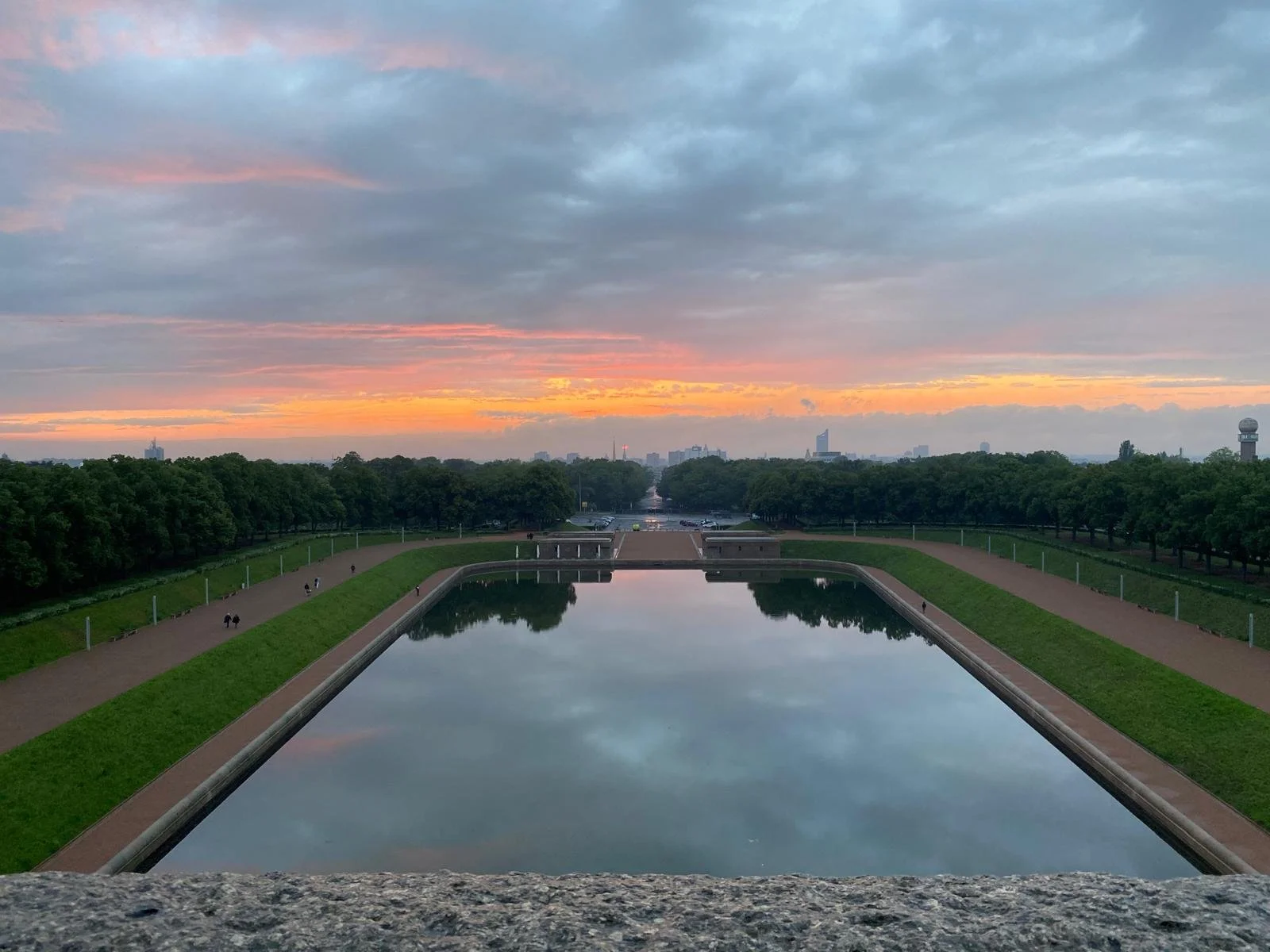 View from the Denkmal towards Leipzig