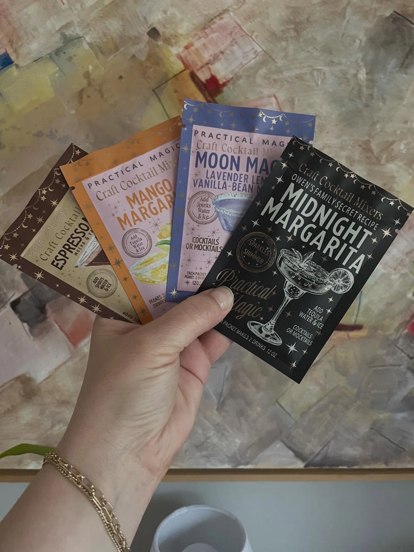 ✨ New arrivals at Gold &amp; Eight ✨

We&rsquo;re feeling a little magical over here&hellip; and you will too 🪄

Introducing our newest addition: Practical Magic Craft Cocktail Mixers 🍸
These adorable, shimmery packets create 2 craft cocktails or m