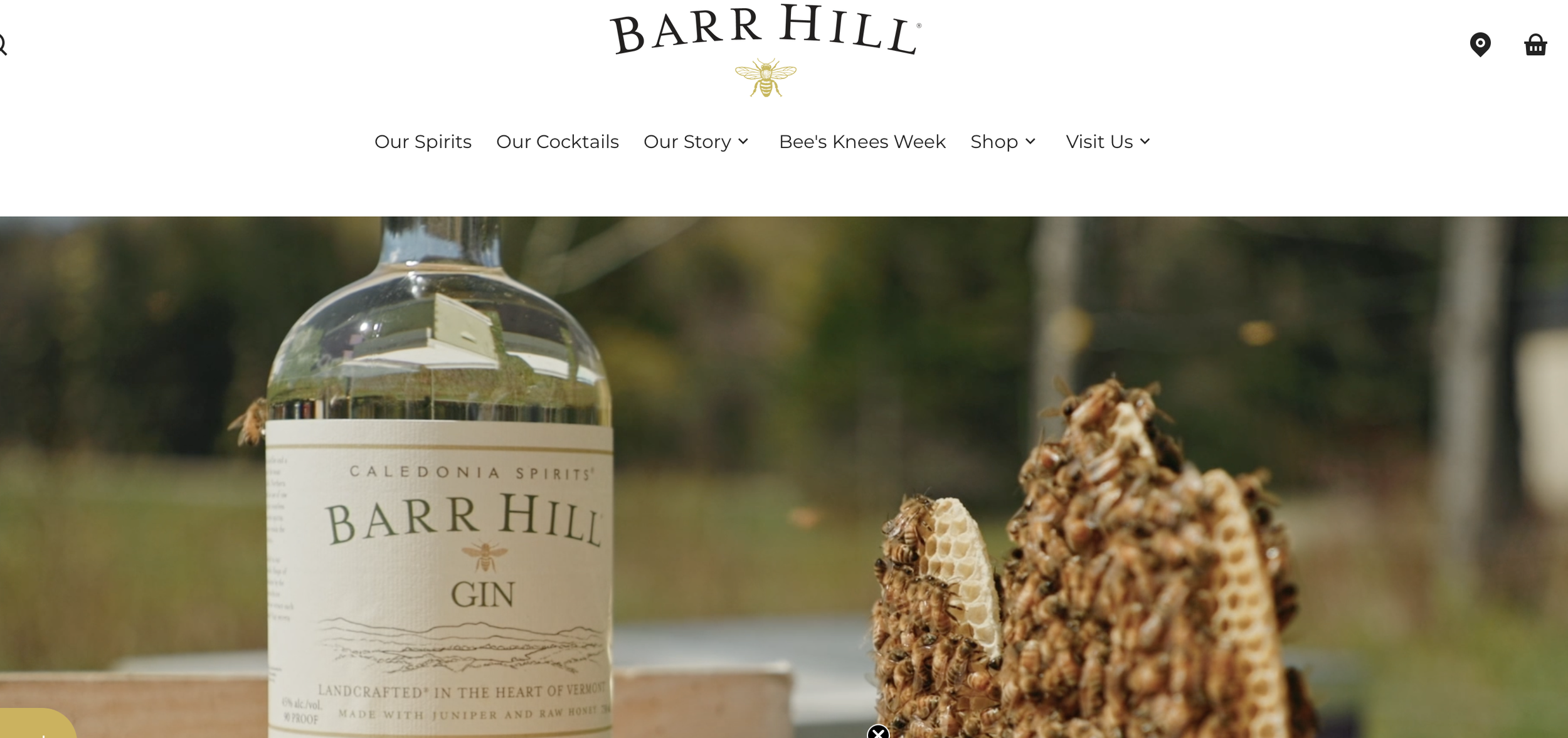 Barr Hill's "sustainability" landing page