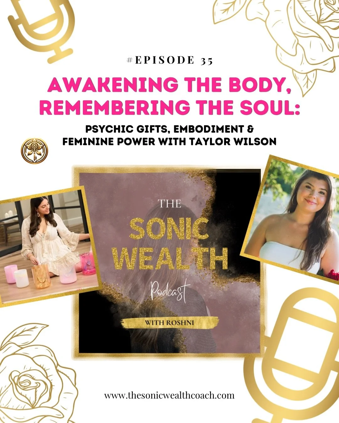 EP 35 of The Sonic Wealth Podcast has dropped! 🎙️✨

In this deeply expansive and grounding conversation, I sit down with Transformational Life Coach and Meditation Teacher Taylor Wilson to explore what it truly means to come home to yourself. Taylor