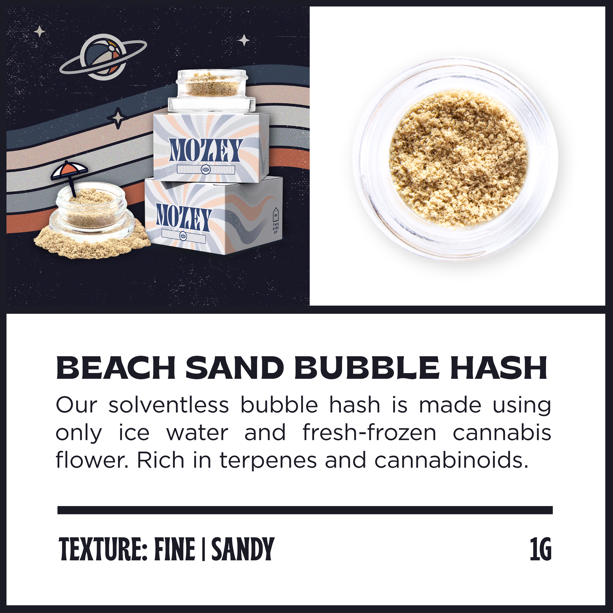MOZEY Beach Sand Bubble Hash